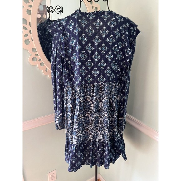 BLUE RAIN M babydoll boho floral festival dress NWT - Picture 2 of 6